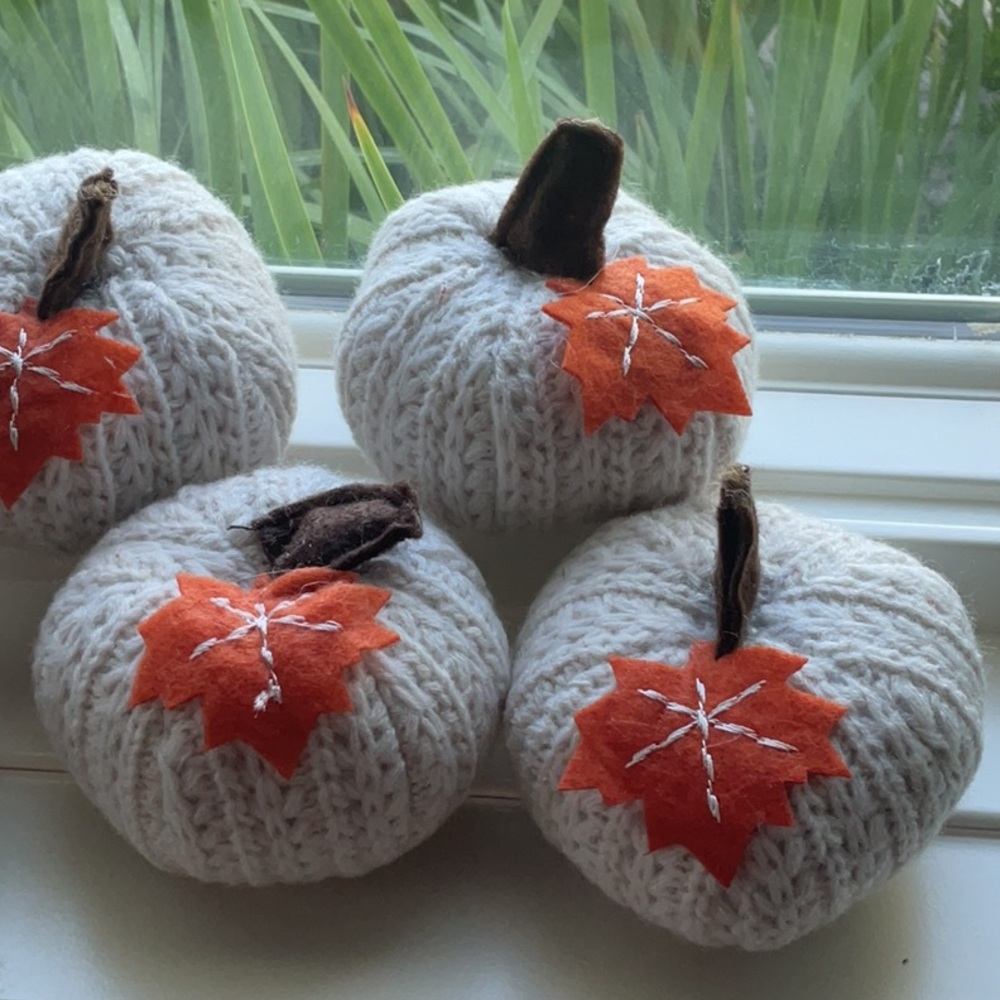 🍂8 Charming Knit Pumpkins🍂